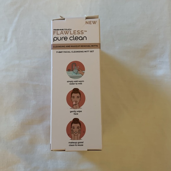 NIB - Finishing Touch Flawless - Pure Clean - 7 Day Facial Cleansing Mitt Set - Picture 7 of 9